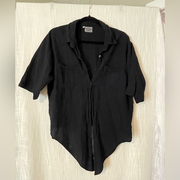 Cottonseed 100% Cotton Tie-Front Top (L) - Picture 1 of 5